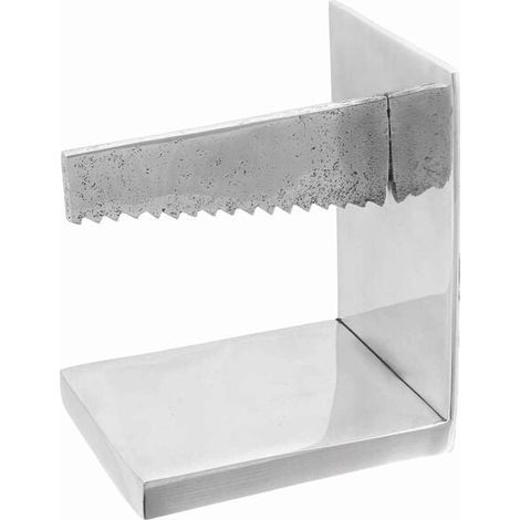 Serre-livres, lot de 2, argenté, 11 x 14 x 17,5 cm, aluminium (1/5)