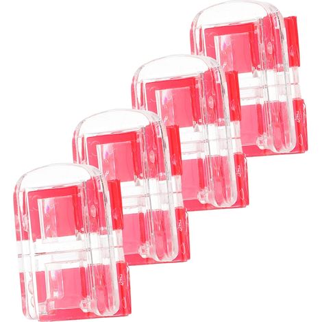 piezas de cierres de bisagra acrílicos para joyeros, pestillos, candados pequeños para armarios y cajas. (1/4)