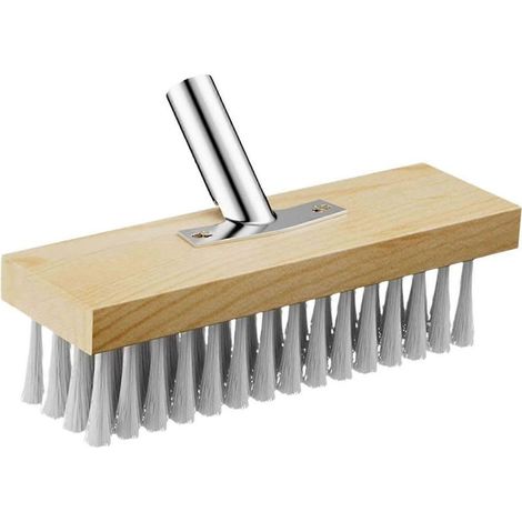 Brosse de nettoyage robuste pour sols, idéale pour les surfaces rugueuses (cuisine, terrasse, patio).-20cm (1/5)