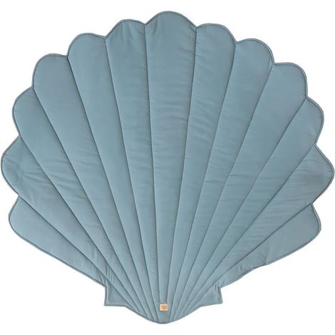 Tapis de sol coquillage molletonné bébé enfant sea stories - Bleu (1/5)