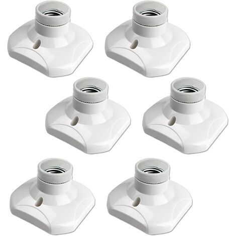 Lot de 6 plafonniers doubles E27 - Plafonniers de garage, LED, AC 220-240V. (1/4)
