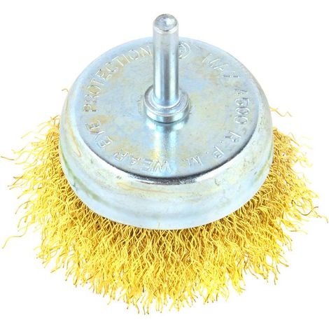Frontbürste aus Messingdraht 75 mm/3" mit Stift (10/120) (1/4)