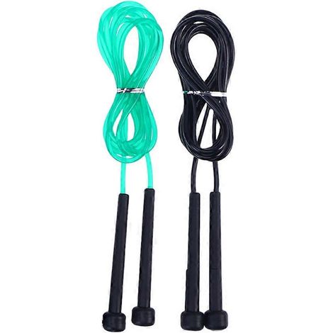 Corde à sauter en PVC pour enfants, compatible avec les exercices, lot de 2 cordes anti-nœuds (1/5)