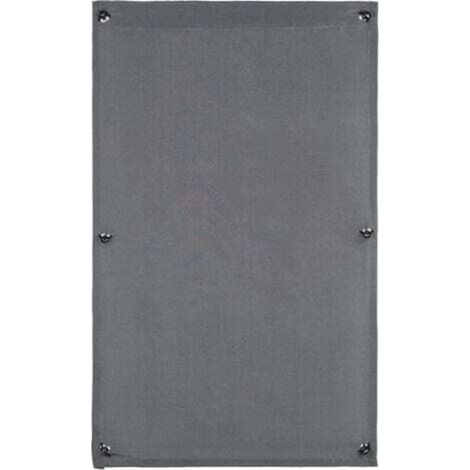 Rideau à ventouses pour puits de lumière – Protection solaire et thermique, gris, polyester 57 x 100 cm, portable