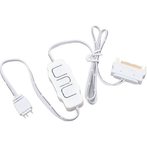 Contrôleur ARGB professionnel 5V 3 broches SATA, alimentation, télécommande pour bande lumineuse ARGB, ventilateurs et refroidisseurs PC, appareils ARGB DIY, blanc (1/5)