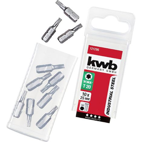 kwb 121295 TX-Bit T 20 Stahl C 6.3 10 St. (1/4)