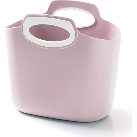 Sac Plastique, Conteneur multifonction, avec Poignée L Poudre Rose (1/5)