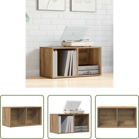 vidaXL Holzschrank - Aufbewahrungstruhe Artisan-Eiche 69,5x34x36 cm Holzwerkstoff (1/5)