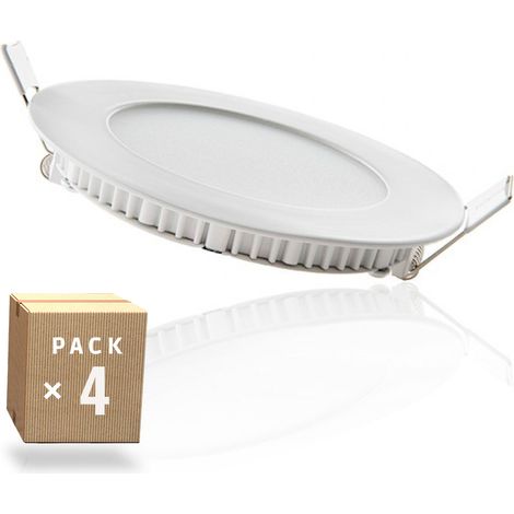 4er-Pack LED-Panels 6W 600Lm 2700ºK 40.000H [JL-GP-LZ-1-WW-PK4-AP]
