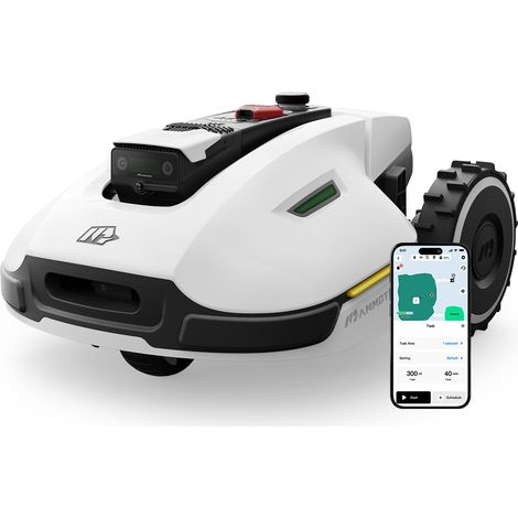 Robot Tondeuse sans Fil Périphérique, NetRTK+Vision, Aucune Antenne RTK Requise, Recommandé 2000 m², Max. 2400 m², Pelouse Semblable à Un Tapis, Disque de Coupe Double, Module 4G (1/5)