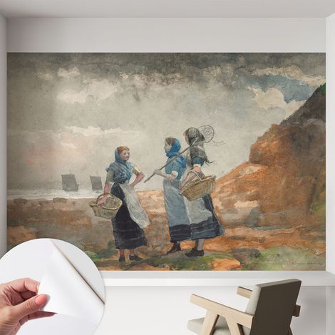 Carta da parati autoadesiva - fotomurale - alta qualità - per la cucina - camera da letto - Costa serena 152x104 cm (1/5)