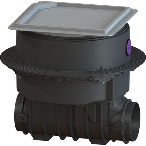 Tuyau de nettoyage Controlfix sans robinet, plaque de base, carrelable