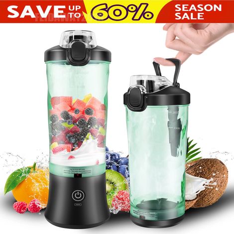 Portable Blender Fruit Juice Mixer Handheld Blender Personal Shakes Juicer Cup (1/5)