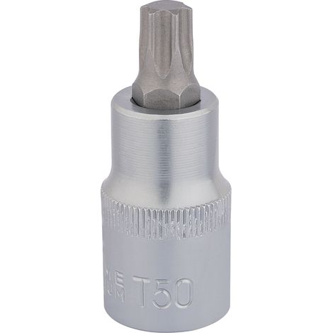 Draper T50X55MM TX STAR SOC.BIT-1/2" Square Drive Socket Bits for Precision Fastening (1/5)
