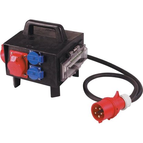 Jäger Direkt distributeur de courant en caoutchouc plein ( 4000873986 ) CEE-32 A, 5 pôles 5 x 6 mm (1/4)