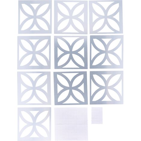 Autocollant Miroir Moderne pour Plafond ou Mur, Décoration DIY Salon et Intérieur (1/5)