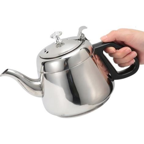 Théière StovE top 2L Théière Cafetière en Acier Inoxydable pour Cuisine Bouilloire à Eau Chaude avec Filtre art mazagran (1/4)
