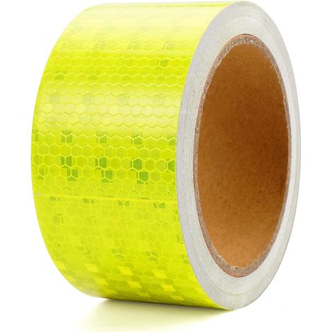 Bande Réfléchissante Autocollante, 5cm x 10m Bande Réfléchissante Voiture, Banded Reflechissant Autocollante Voiture, Band Réfléchissant Imperméable pour Véhicules Remorques Vélos
