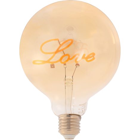 LED-Lampe „Love“ E27 G125 - 4W - 2200K