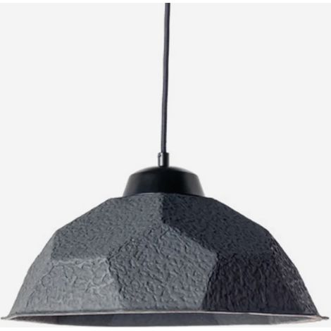 Lampada a sospensione design in cartone riciclato Turtle - Nero