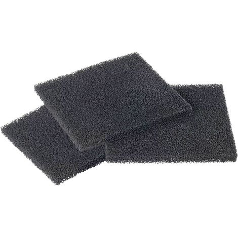 TOOLCRAFT 79-7201 Aktivkohlefilter 3teilig (L x B x H) 130 x 130 x 10 mm 3 St. (1/2)