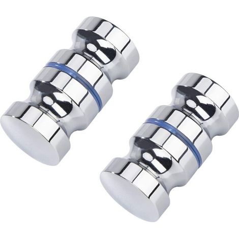 Lot de 2 poignées de porte de douche - 30 mm Convient pour salle de bain, cuisine et bureau (1/4)