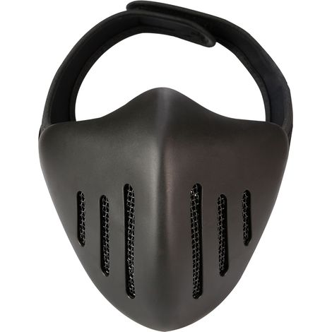 Visière de protection faciale en TPU pour tactiques d'extérieur, idéale pour le tir, la chasse et les jeux de simulation CS (noir) (1/5)