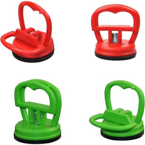 4 Pièces 5.5 cm Dent Pullers Ventouses Ventouses de Réparation Puller Removal Tool, Ventouses Robustes, Kit d'outils de Réparation pour Tablette ou Autre écran LCD(Rouge, Vert)-Fei Yu (1/5)
