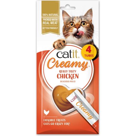 Snacks cremosos para gatos Catit Creamy – 4 Tubos