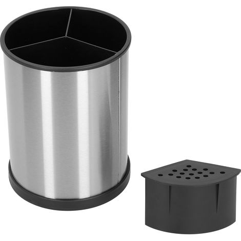 Porte-baguettes rotatif multifonction pour égouttage de couverts, récipient de rangement pour ustensiles de table, support de séchage.