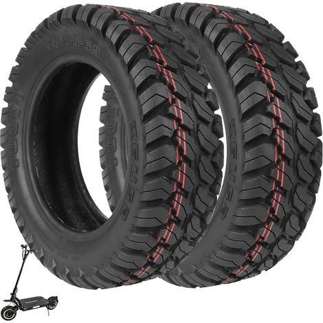 Pneu sans chambre à air tout-terrain 90/65-6,5 pour scooter électrique Dualtron Ultra/ Zero11X 11" avant/arrière Pneu sous vide résistant à l'usure Pneus épais antidérapants (2 pièce) (1/5)
