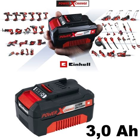 Batteria al litio per elettroutensili Power X-Change 18V 3,0 Ah Einhell