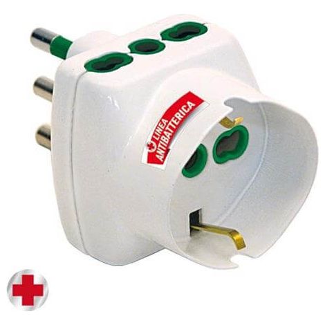 Antibakterieller L-Typ-Steckdosenadapter