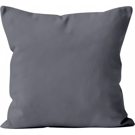 Soleil D Ocre – Housse de coussin unie 60x60 cm – 100% polyester – Entretien facile, lavage à 30°C – Fermeture zip discrète (1/2)