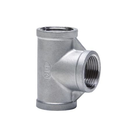 Te roscada de acero inoxidable, hembra, 1" (1/4)