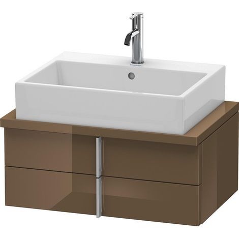 VERO mobile consolle basso 285x700x448mm marrone oliva lucido
