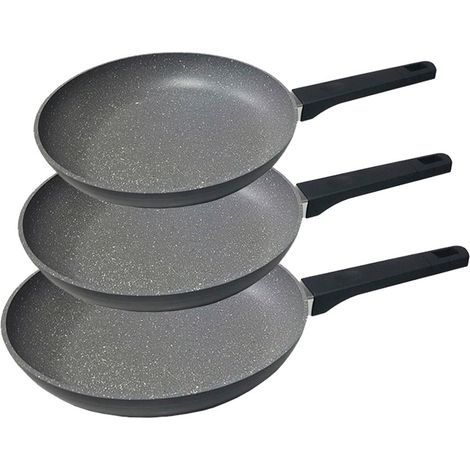 Pfannenset edm silber 20 24 28 cm aluminium (1/4)