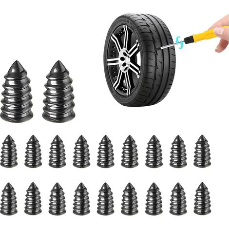 20 chiodi di riparazione per pneumatici in gomma, kit di riparazione pneumatici, strumento di riparazione rapida per pneumatici auto, ricambi auto universali (1/3)