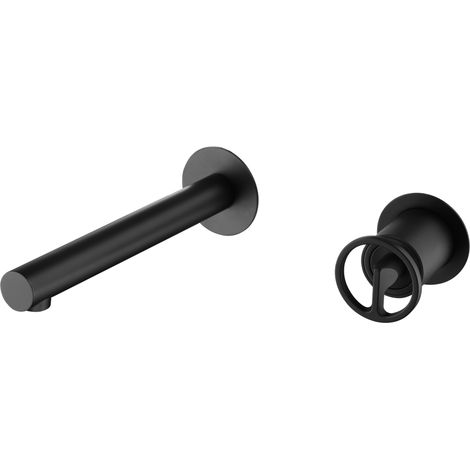 Rubinetto da lavabo incassato monocomando  Modello OLIMPO  Colore nero con finitura opaca [IMEX®]