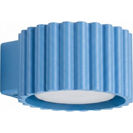 Applique AURA azzurro 10x6x12cm Alluminio Sollux (1/5)