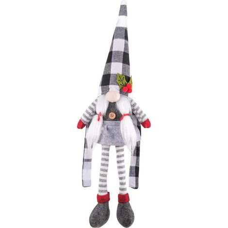 Weihnachtsdekoration: Hübscher Gardinenhalter mit Polyesterfaserschlaufe, multifunktionaler Weihnachtsschmuck, Heimdekoration, weißes Gittermuster (1/5)
