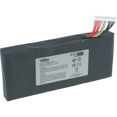 vhbw Akku kompatibel mit MSI GT72 2QD-288XPL, GT72 2QD-247BE, GT72 2QD-255ES, GT72 2QD-262FR, GT72 2QD-286XFR Notebook (7500 mAh, 11,1 V, Li-Ion) (1/5)