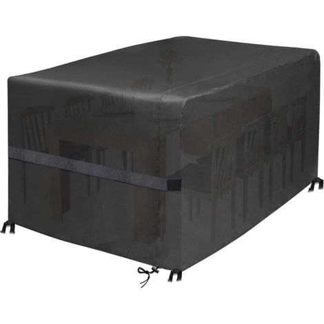 Housse Salon Jardin 242x162x100 cm – 420D Oxford – Imperméable, Anti-UV, Anti-Vent (1/5)