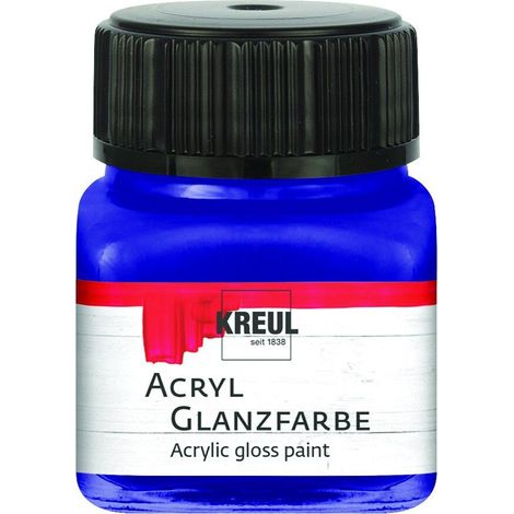 Kreul Acryl Glanzfarbe dunkelblau 20 ml Verzierfarbe