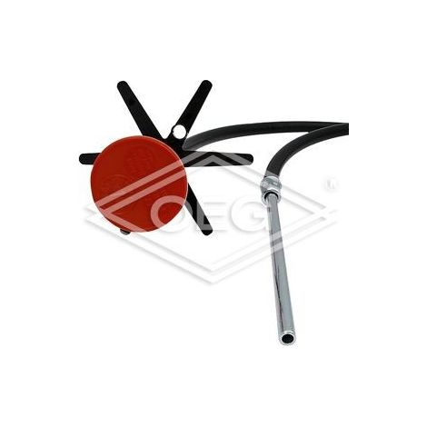Conduite souple avec flotteur standard, raccord en acier 10 x 30 mm, 3 m