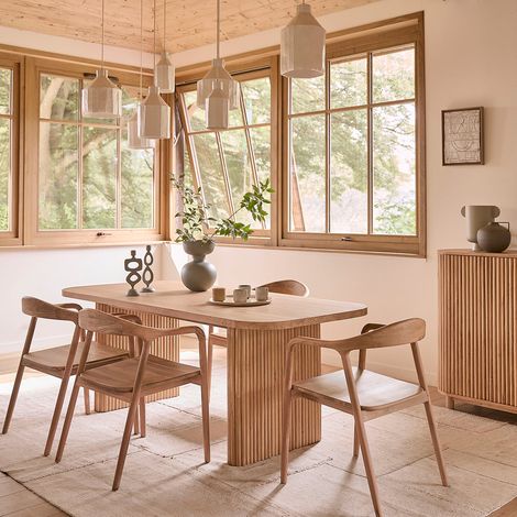 Table en bois teck massif 6 pers. (1/5)