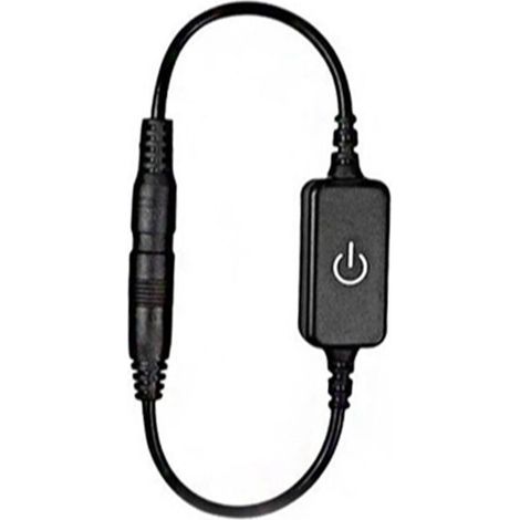 Gradateur de Lumières de Bande de LED de Couleur Unique, Mini Interrupteur Tactile de Gradateur de LED en Plastique pour la Chambre à Coucher (Noir 8218) (1/5)