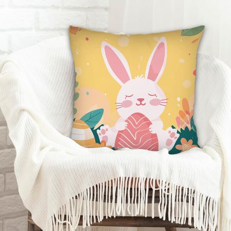 Housses de coussin en polyester résistante anti-ride pour canapé chambre à coucher salon décoration de la saint-valentin (1/5)