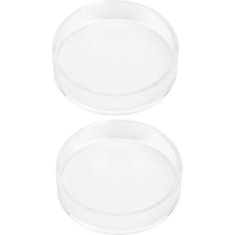 Lot de 2 mangeoires rondes en acrylique pour crevettes d'aquarium et tortues de compagnie. (1/5)