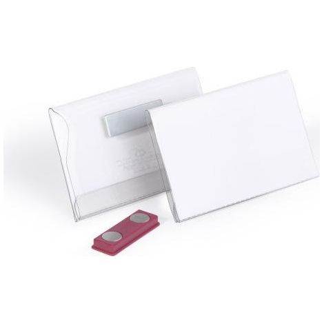 DURABLE  Targhetta per nome con magnete in plastica dura  alt x (1/4)